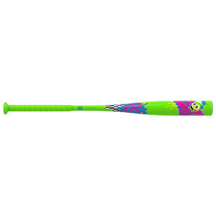 Rawlings RUS7GLO10 green youth alloy baseball bat side view