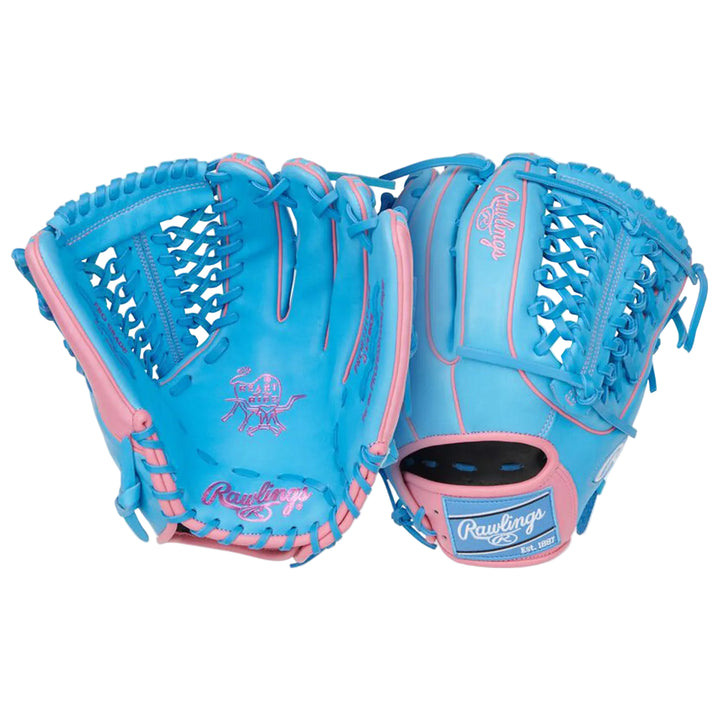 Rawlings Heart of the Hide 12.75-inch Modified Trap-Eze glove front and back