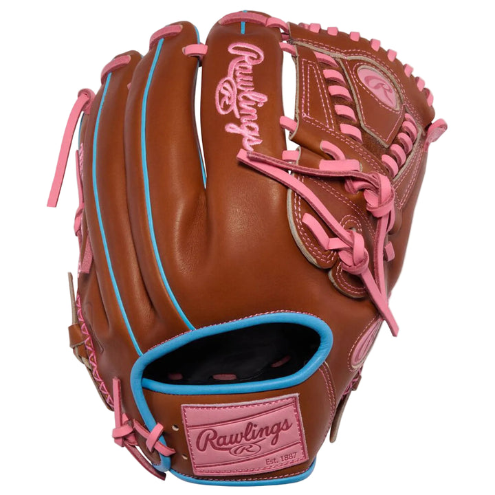 Rawlings Heart of the Hide rear angle with 2-Piece Solid Web