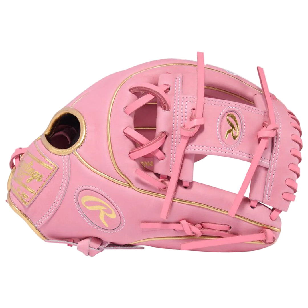 Rawlings Pro H-Web fastpitch softball glove side angle