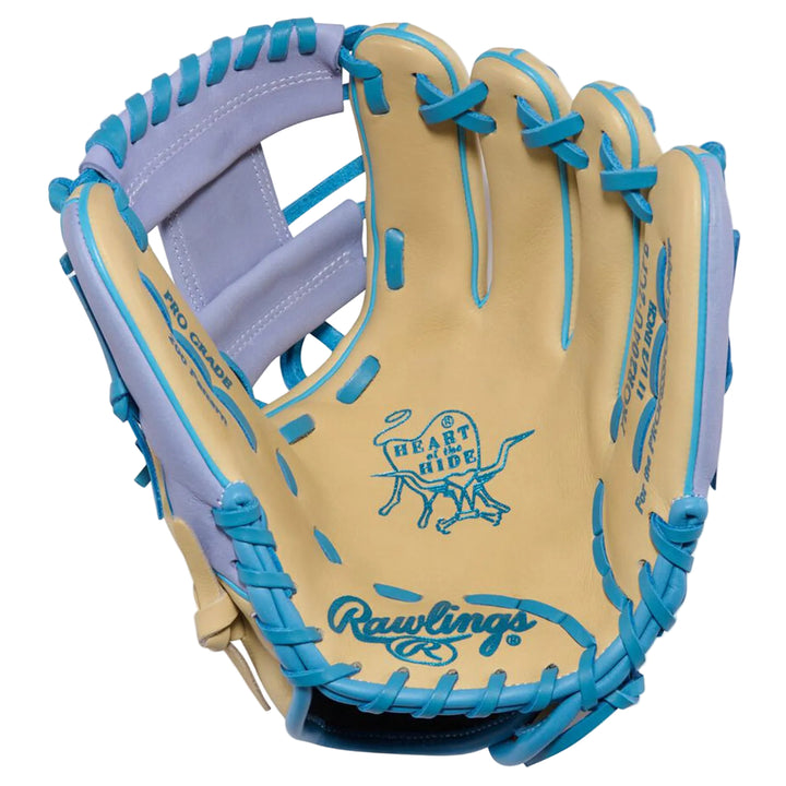 Rawlings 11.5-inch Pro I-Web pocket view with Heart of the Hide logo