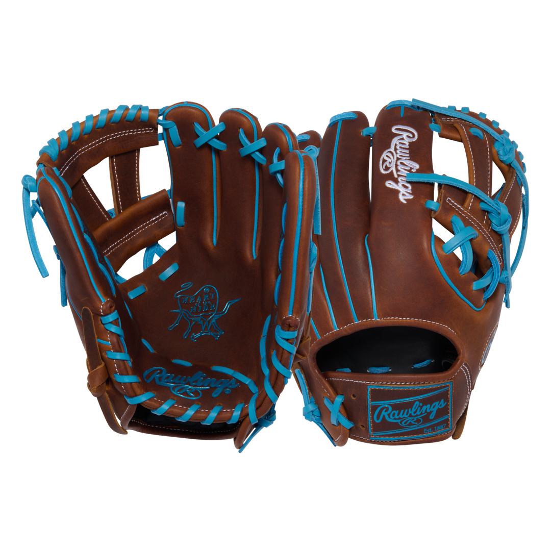 Rawlings Heart of the Hide PROR2174-7TI 11.5-inch baseball glove front and back comparison
