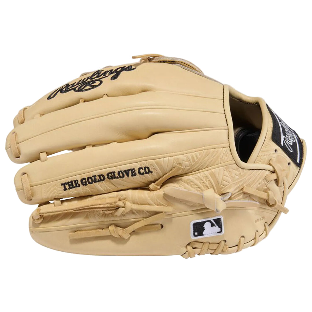Rawlings Heart of the Hide PROR3039-6CCC camel outfield glove back view