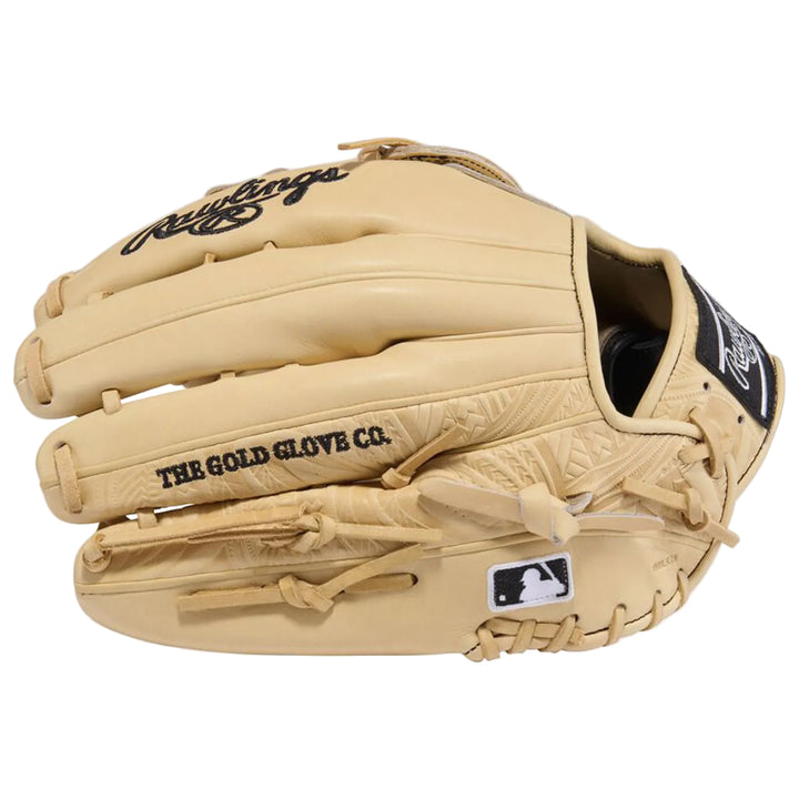 Rawlings Heart of the Hide PROR3039-6CCC camel outfield glove back view