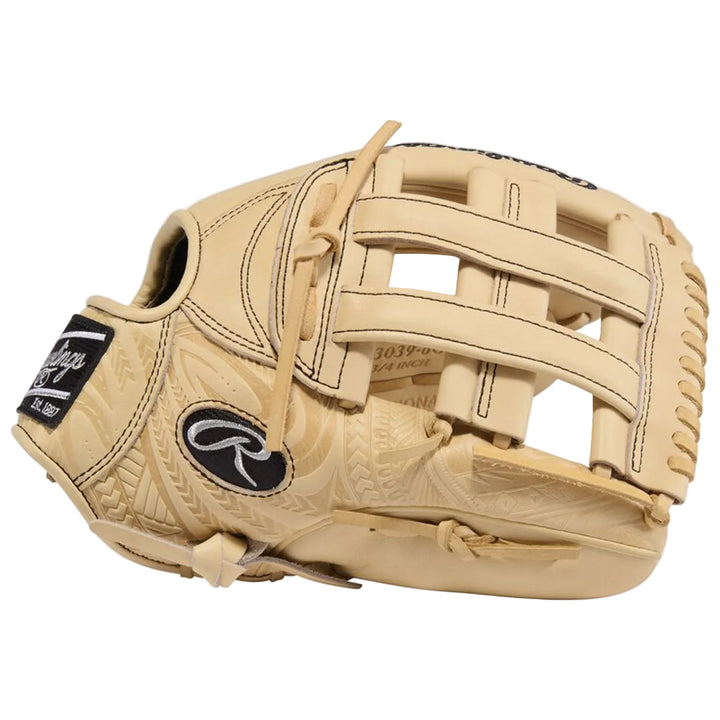 Rawlings Heart of the Hide R2G camel outfield glove web view