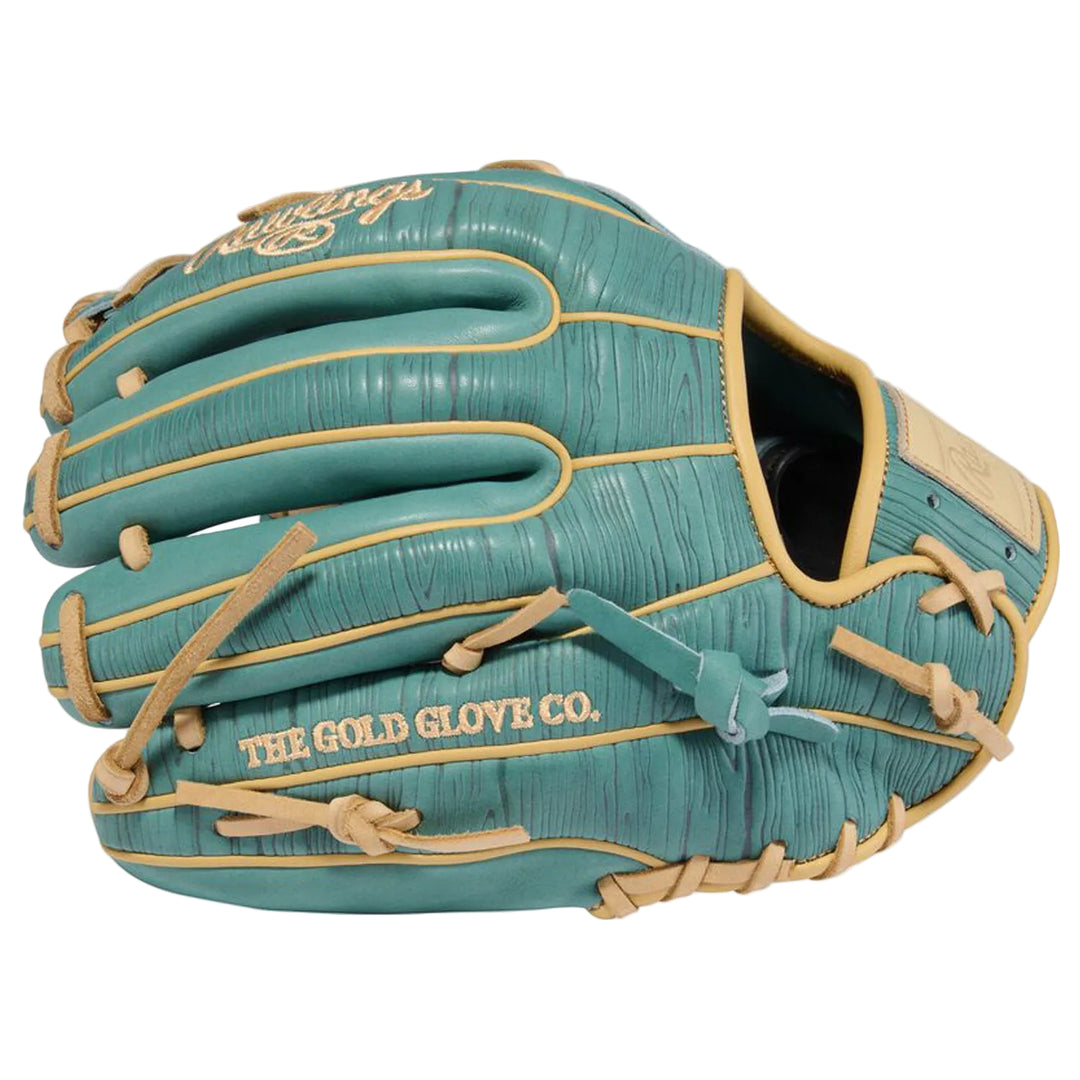 Rawlings premium woodgrain embossed infield glove back shell