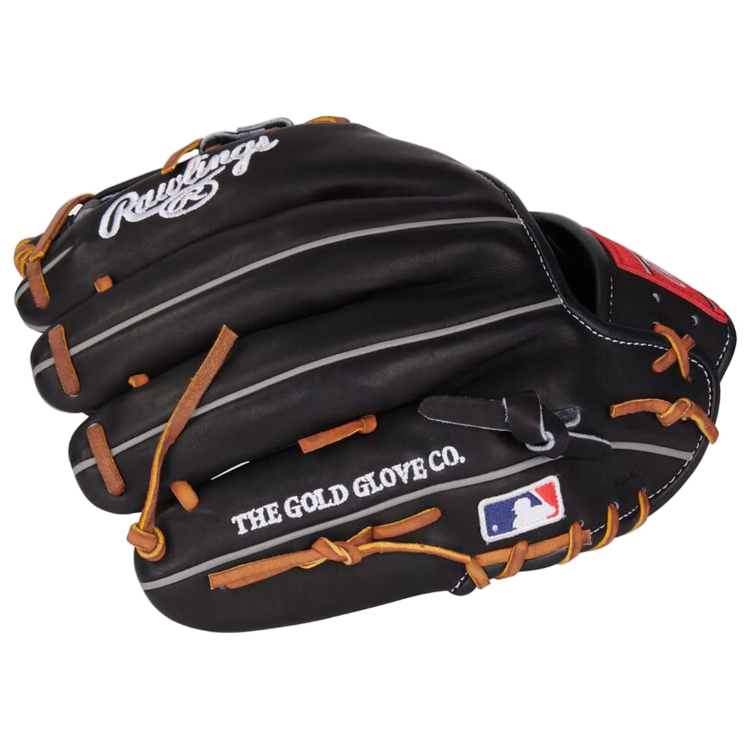 Rawlings Heart of the Hide PROT204-2B black infield glove back view