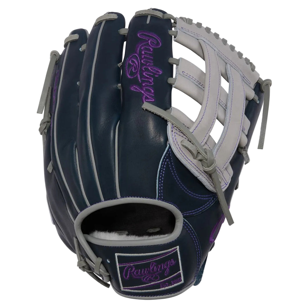 Rawlings premium kip leather baseball glove back profile