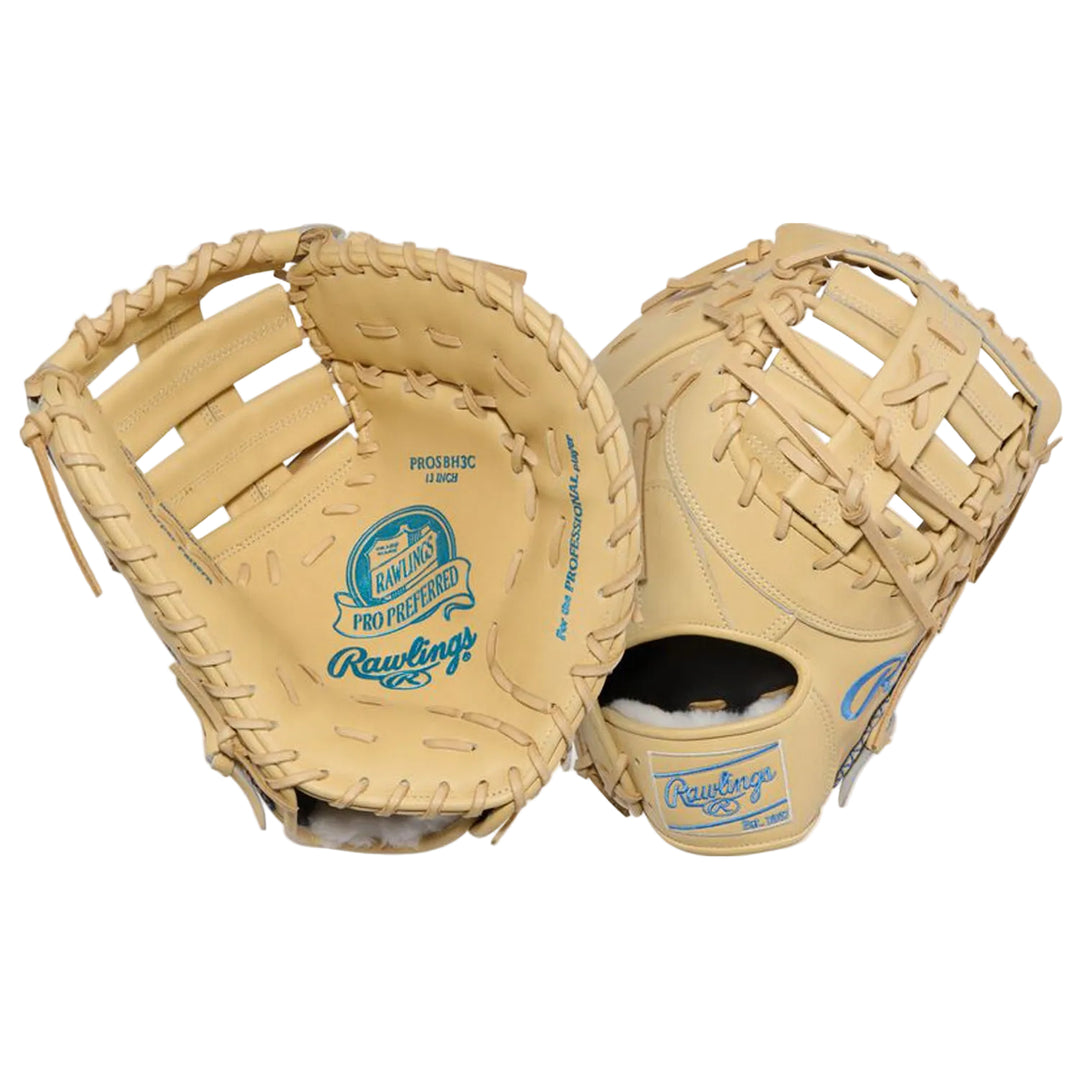 Rawlings Bryce Harper Pro Preferred first base mitt front and back