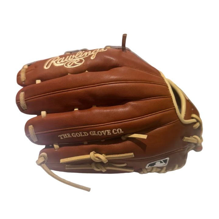 Rawlings PROS3039-6 12.75 inch glove with tan laces and MLB logo