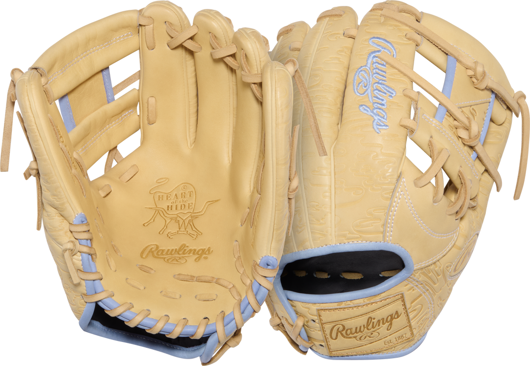 Rawlings Heart of the Hide Gold Glove Club PRORB734-2XC front and back views