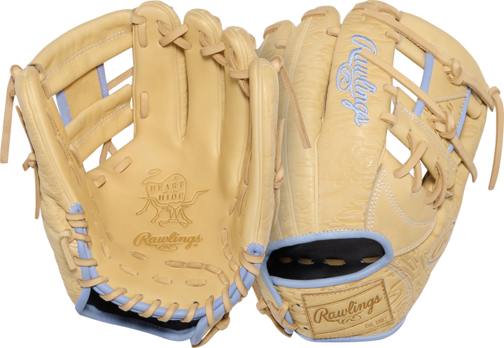 Rawlings Heart of the Hide Gold Glove Club PRORB734-2XC front and back views