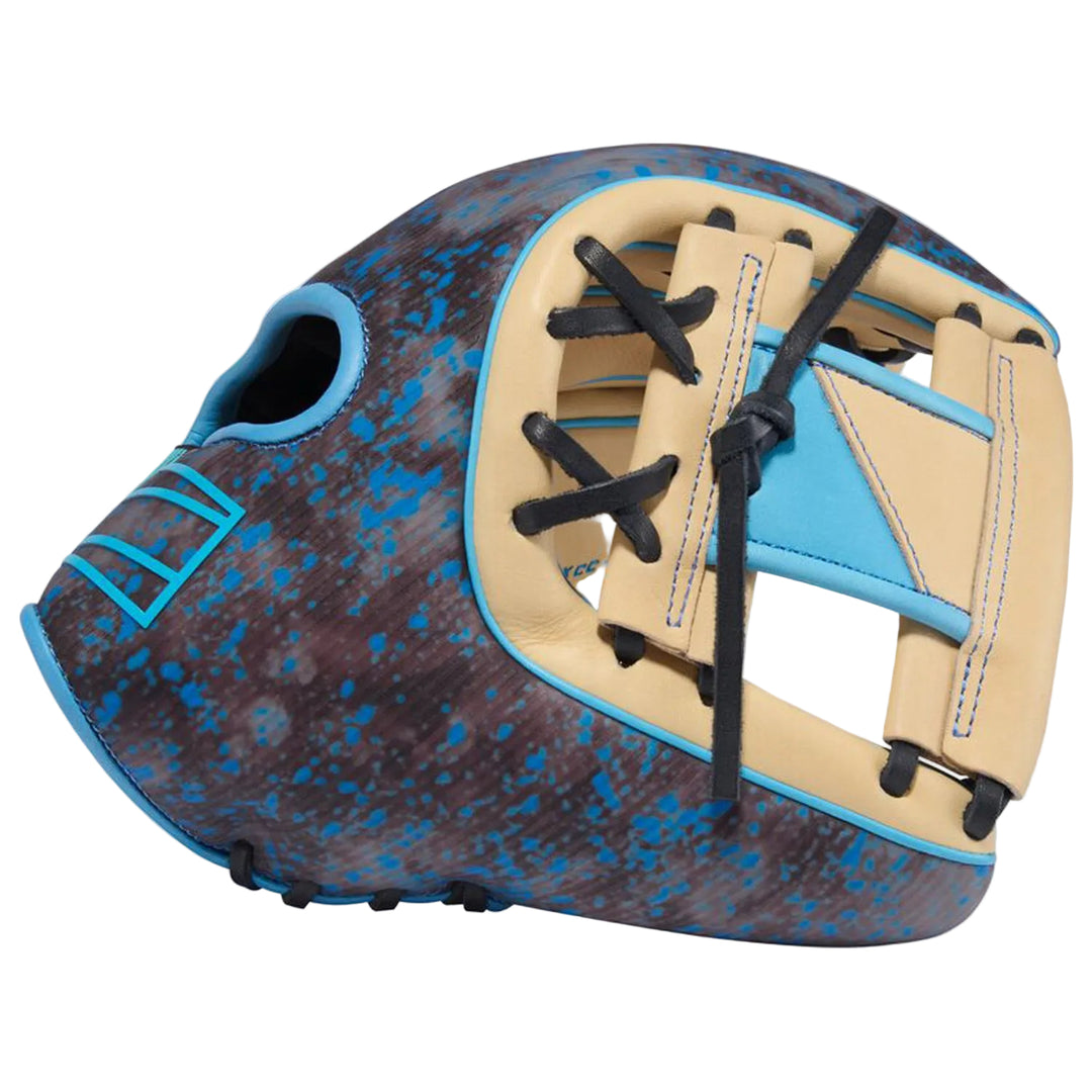 Rawlings 11.5-inch REV1X infield glove blue and camel web view