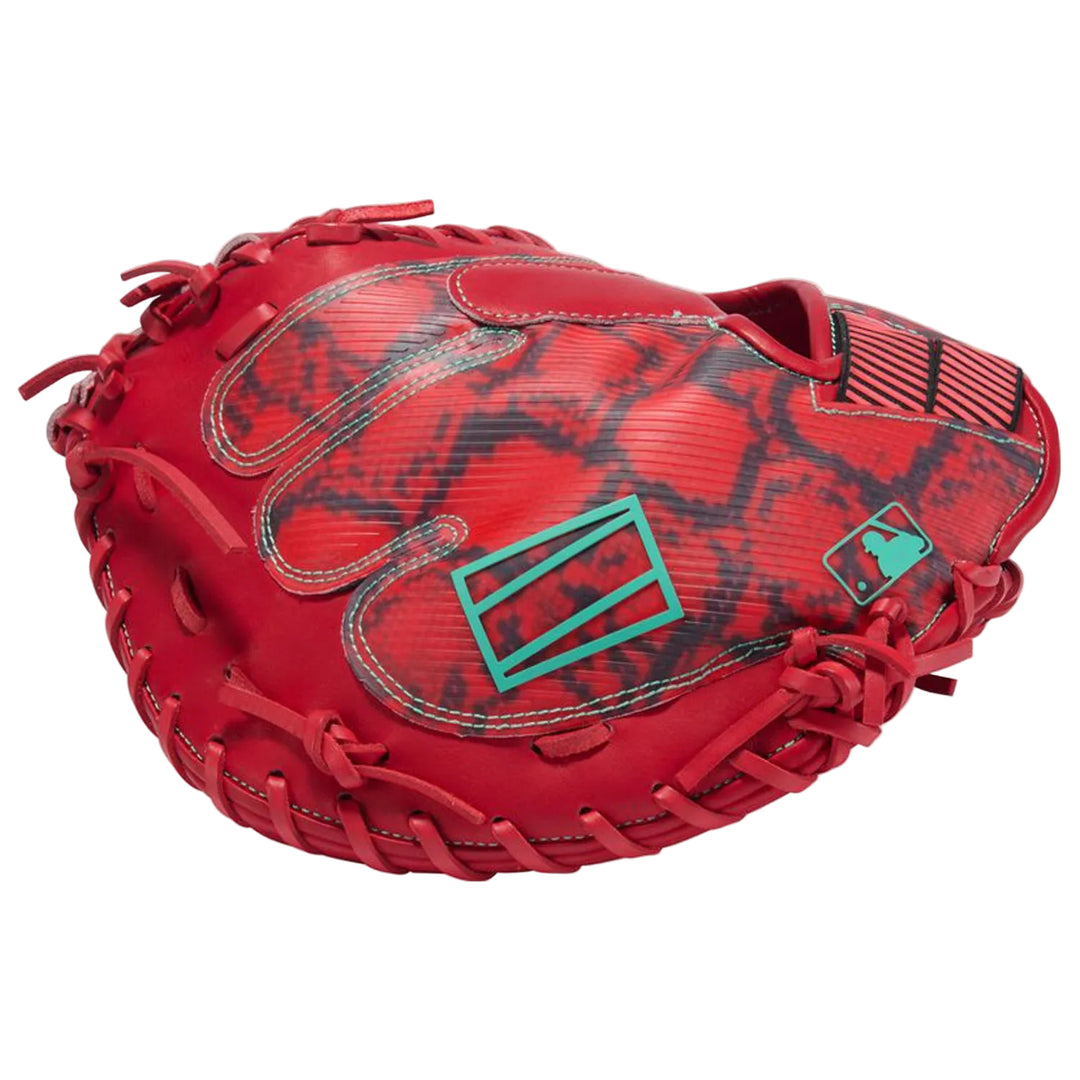 Rawlings REV1X red baseball catcher&