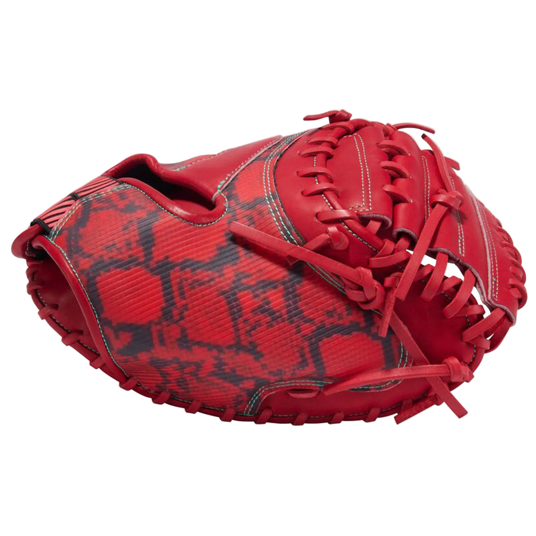 Rawlings REVCM43-23S catcher glove molded graphic back detail