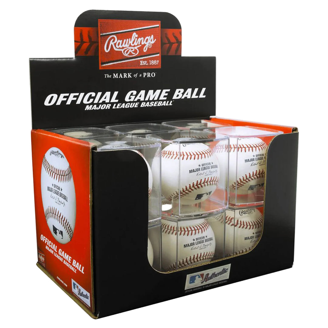 Rawlings ROMLB-R boxed display cube baseball set