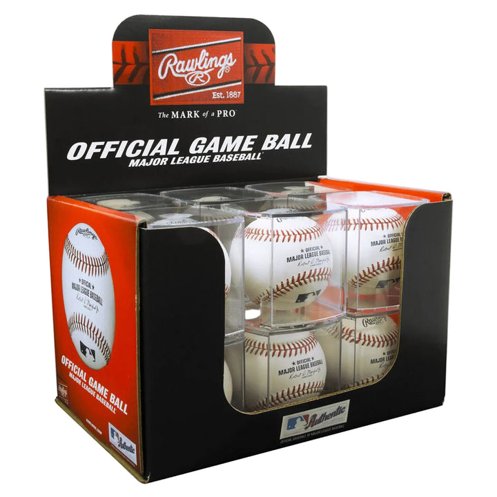 Rawlings ROMLB-R boxed display cube baseball set