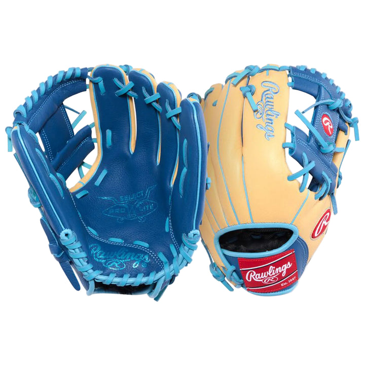 Rawlings Select Pro Lite Brice Turang youth baseball glove palm and back views