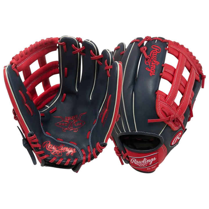 Rawlings Mike Trout youth outfield glove front and back profile