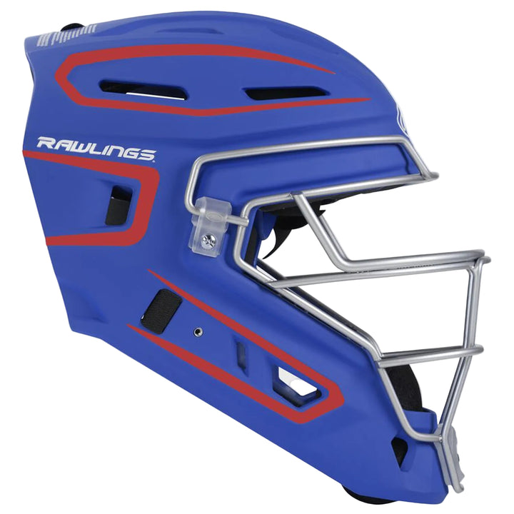 Rawlings Senior Velo catcher helmet CHV27S-R/S side profile