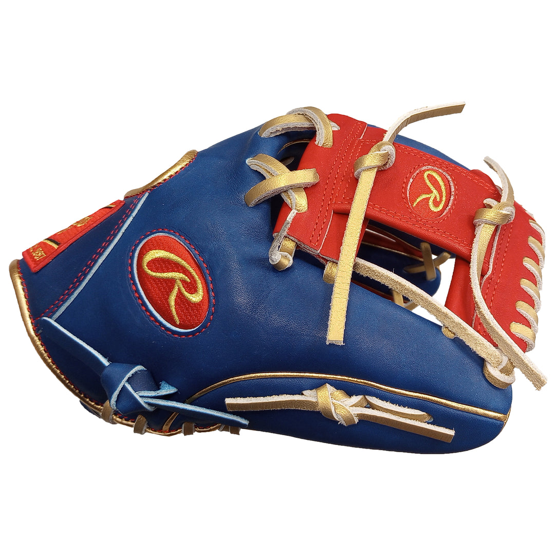 Rawlings Heart of the Hide 11.5 Venezuela Edition Infield Glove – Blue Red Gold