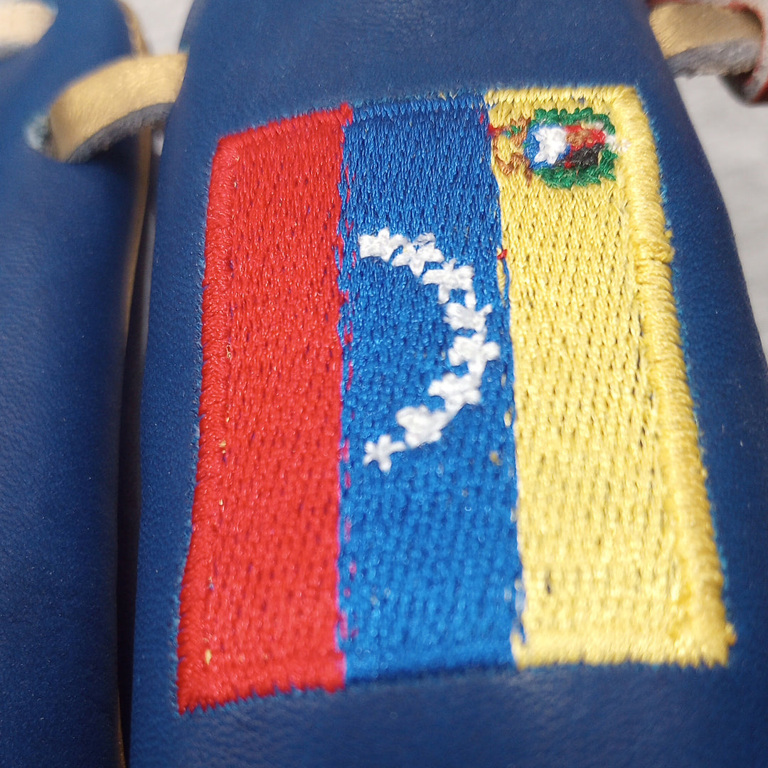 Rawlings Heart of the Hide 11.5 Venezuela Edition Infield Glove – Blue Red Gold