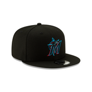 Miami Marlins New Era MLB Basic 9FIFTY Snapback Hat - Black