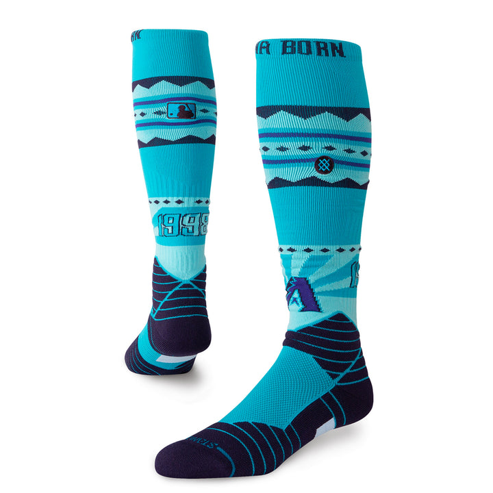 Stance Arizona Diamondbacks Spring 2025 OTC baseball socks front angled view