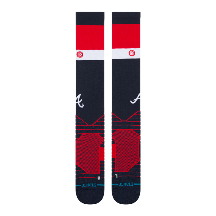 Official Atlanta Braves Spring 2025 OTC Stance baseball socks