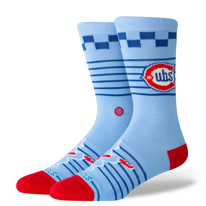 Chicago Cubs ALT crew socks with official MLB graphics