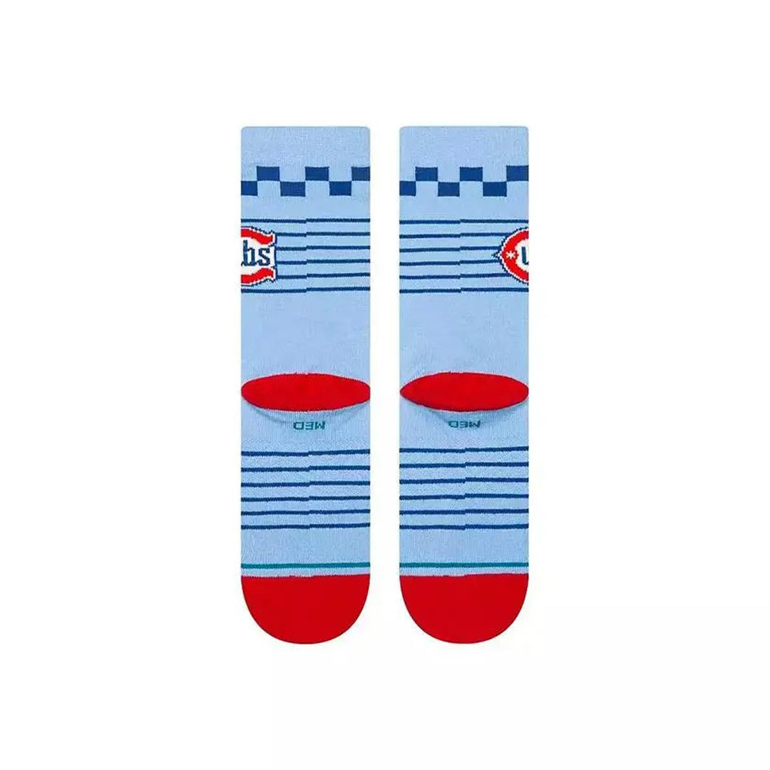 Rear view of Chicago Cubs ALT crew socks