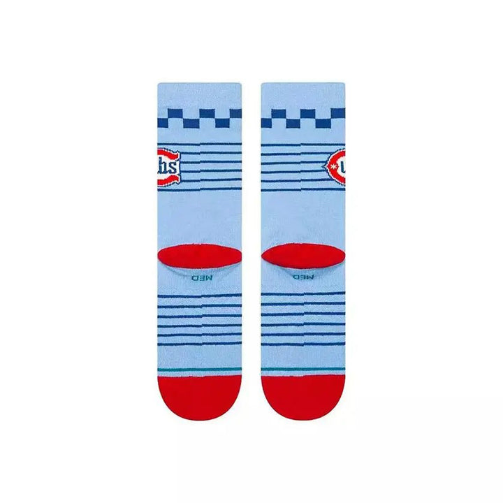 Rear view of Chicago Cubs ALT crew socks