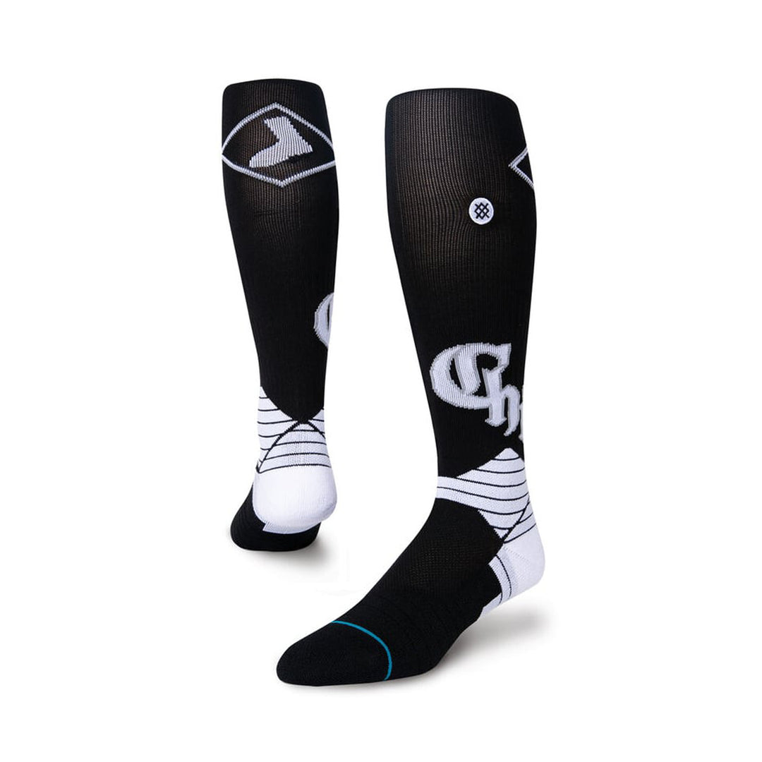 Stance Chicago White Sox City Connect Diamond Pro OTC baseball socks angled view