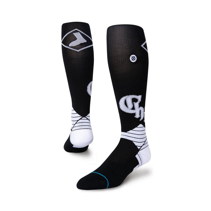 Stance Chicago White Sox City Connect Diamond Pro OTC baseball socks angled view