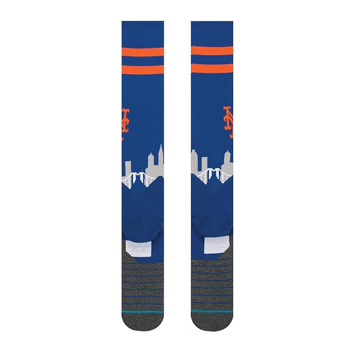 New York Mets Diamond Pro performance baseball socks back design