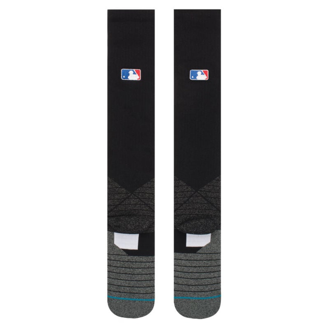 Black Stance Diamond Pro over-the-calf baseball socks back
