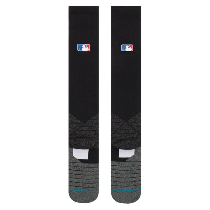 Black Stance Diamond Pro over-the-calf baseball socks back