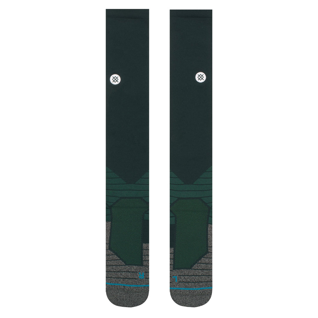 Front view green Stance Diamond Pro over-the-calf baseball socks