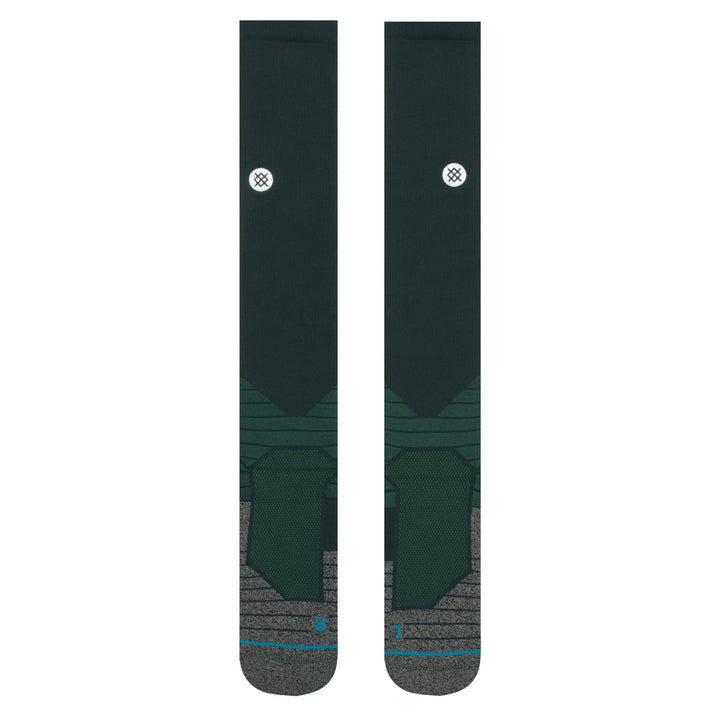 Front view green Stance Diamond Pro over-the-calf baseball socks