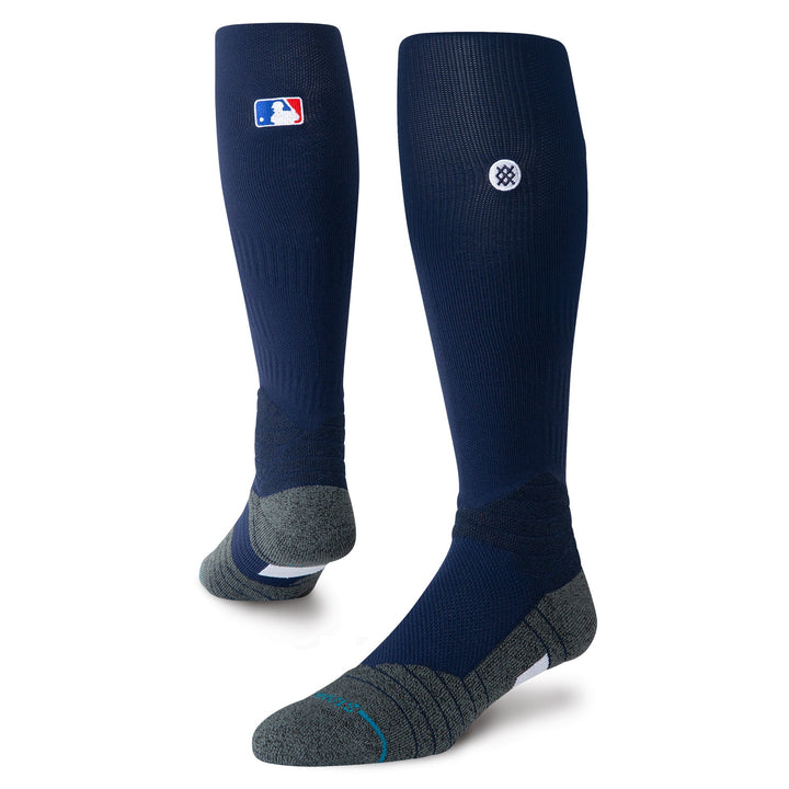 Stance Diamond Pro OTC navy baseball socks angled view