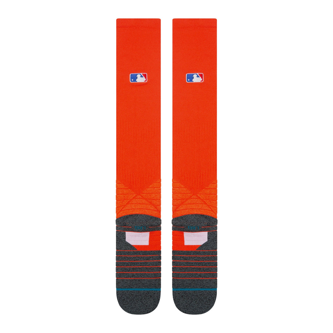 Stance Diamond Pro OTC orange socks rear profile