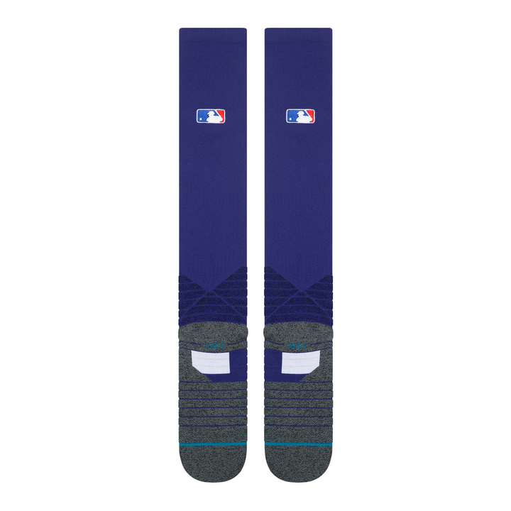 Stance Diamond Pro OTC purple baseball socks rear view