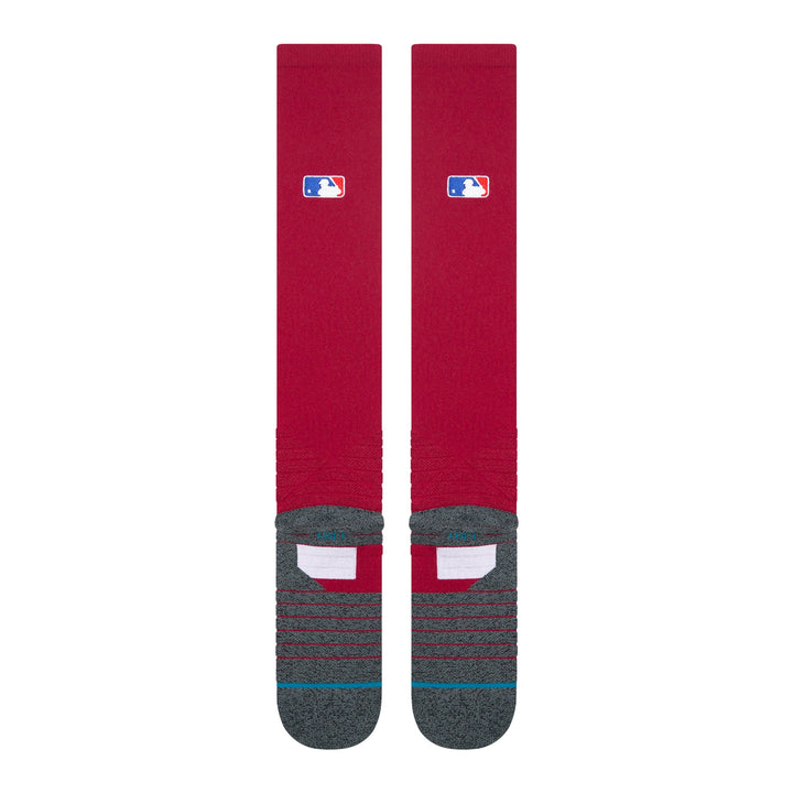 Stance Diamond Pro OTC burgundy socks rear profile