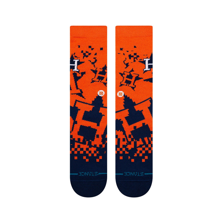 Stance Houston Astros Pixel crew socks front view