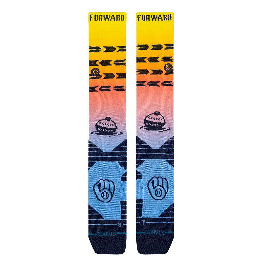 Stance Brewers City Connect OTC performance baseball socks front profile