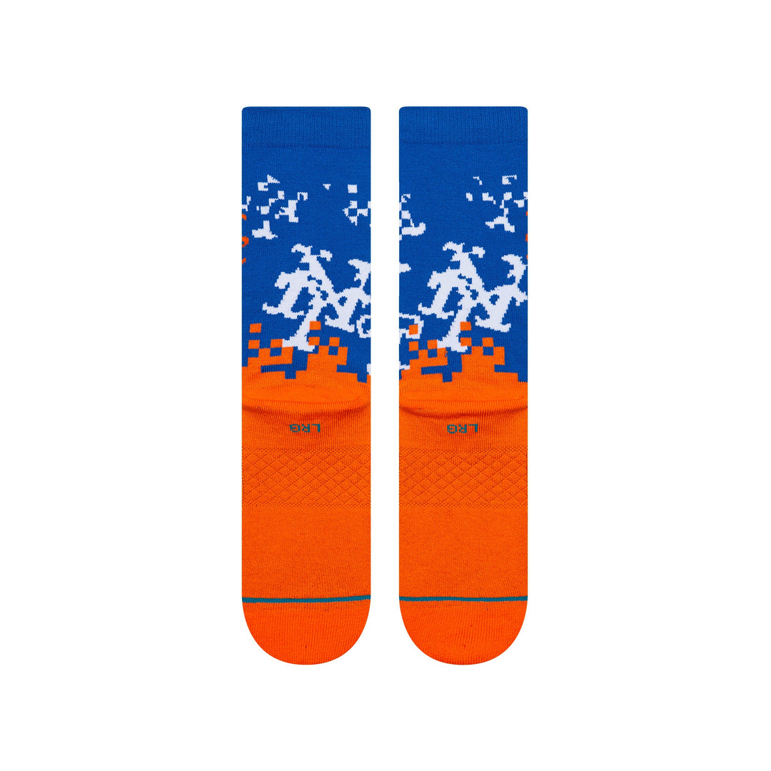 Rear view of Stance Mets Pixel crew socks