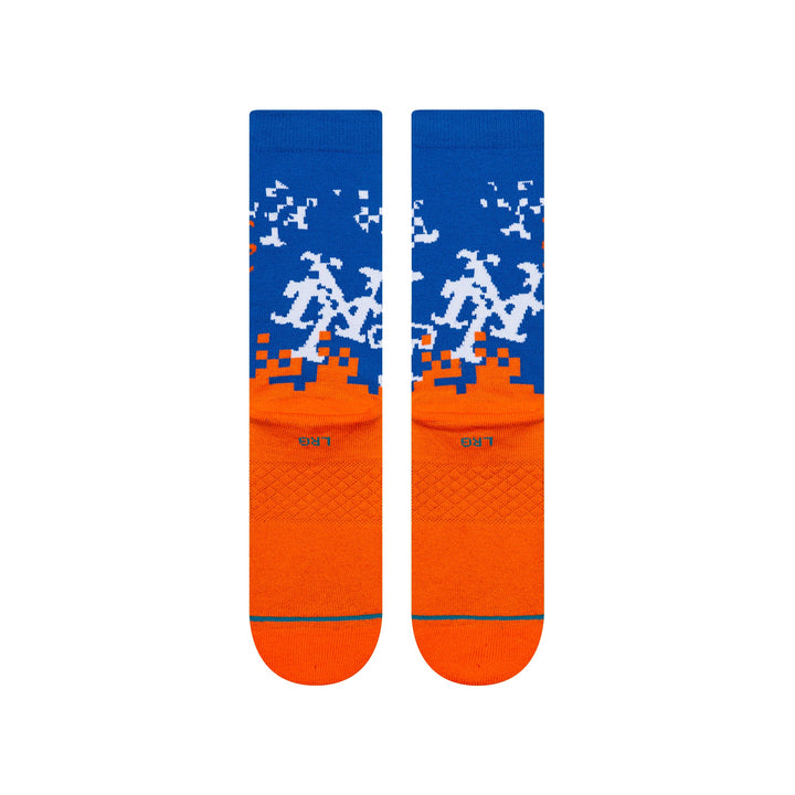 Rear view of Stance Mets Pixel crew socks