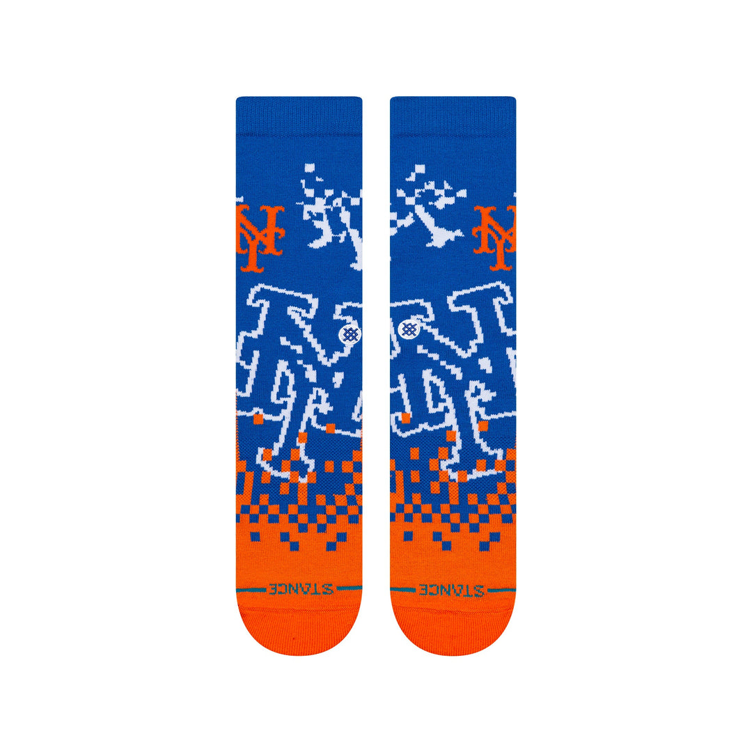 Stance New York Mets Pixel Crew socks front view
