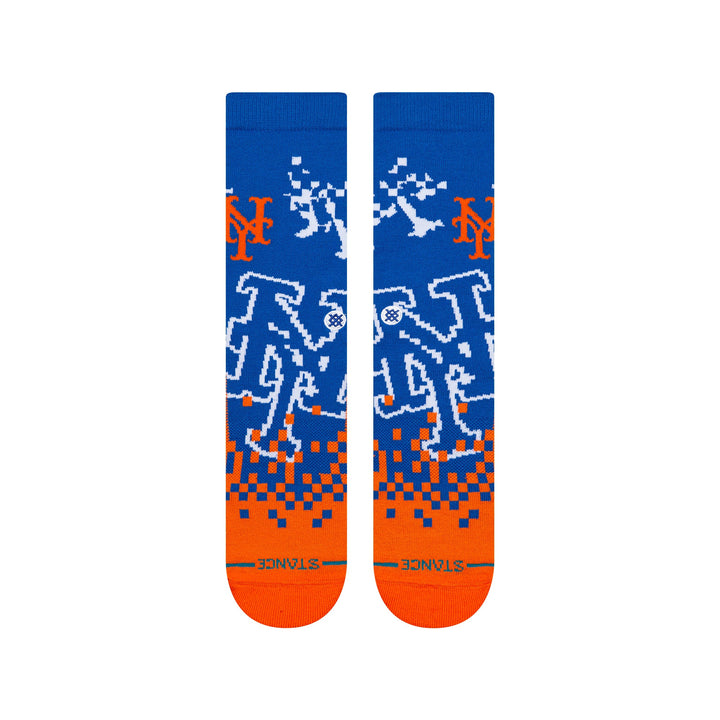Stance New York Mets Pixel Crew socks front view