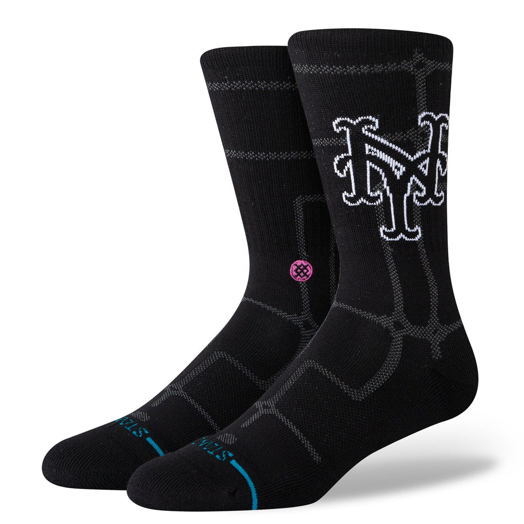 Angled view of Stance New York Mets TS crew socks